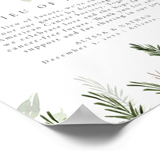 Weihnachtsfeiern in der Rolle der Favors Tabletop- Poster (Ecke)