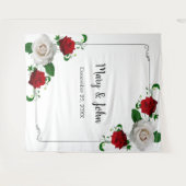 Weihnachtsfeiern in Rosa und Weiß - Foto im Hinter Wandteppich (Vorderseite (Horizontal))