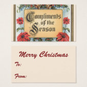 Weihnachtsfeiern in Verziertem Rahmen (Vorne & Hinten)