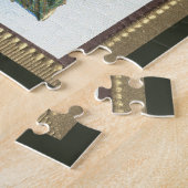 Weihnachtsfeiern in Verziertem Rahmen Puzzle (Seite)