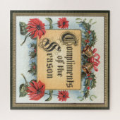 Weihnachtsfeiern in Verziertem Rahmen Puzzle (Horizontal)