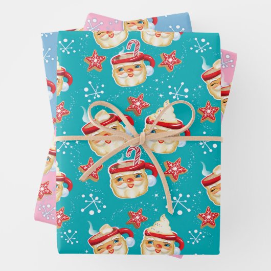 Weihnachtsfeiern + Kekse Weihnachtsgeschenke Wrapp Geschenkpapier Set (Beispiel)
