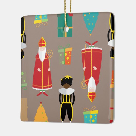 Weihnachtsfeiern Keramikornament (Links)