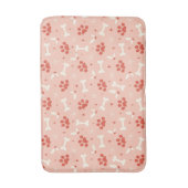 Weihnachtsfeiern & Knochen Weihnachtsmuster Badematte (Vorderseite Vertikal)