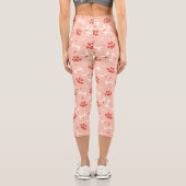 Weihnachtsfeiern & Knochen Weihnachtsmuster Capri Leggings (Rückseite)