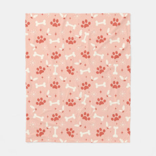 Weihnachtsfeiern & Knochen Weihnachtsmuster Fleecedecke