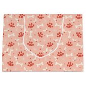 Weihnachtsfeiern & Knochen Weihnachtsmuster Große Geschenktüte (Vorderseite)