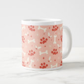 Weihnachtsfeiern & Knochen Weihnachtsmuster Jumbo-Tasse (Vorderseite Rechts)