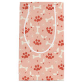 Weihnachtsfeiern & Knochen Weihnachtsmuster Kleine Geschenktüte (Vorderseite)