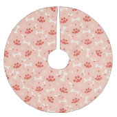 Weihnachtsfeiern & Knochen Weihnachtsmuster Polyester Weihnachtsbaumdecke (Vorderseite)