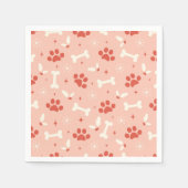 Weihnachtsfeiern & Knochen Weihnachtsmuster Serviette (Vorderseite)