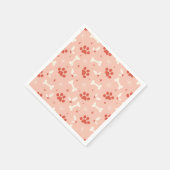 Weihnachtsfeiern & Knochen Weihnachtsmuster Serviette (Ecke)