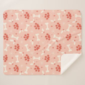 Weihnachtsfeiern & Knochen Weihnachtsmuster Sherpadecke (Vorderseite (Horizontal))