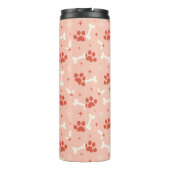 Weihnachtsfeiern & Knochen Weihnachtsmuster Thermosbecher (Rückseite)