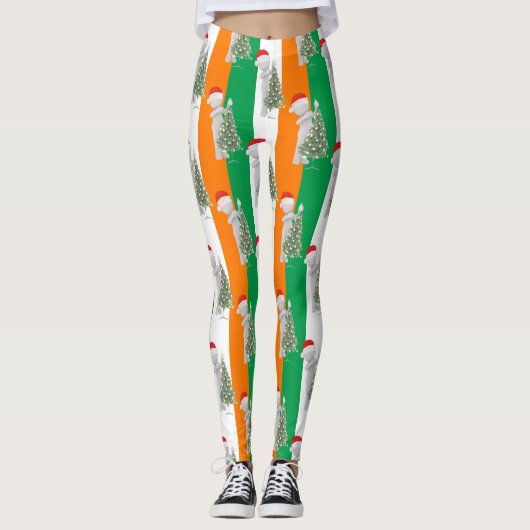 Weihnachtsfeiern Leggings (Vorderseite)