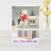 Weihnachtsfeiern mit Fox Terriers Karte (Gelbe Blume)