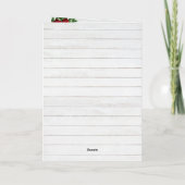 Weihnachtsfeiern mit rote Rosen und Kiefern Programm (Rückseite)