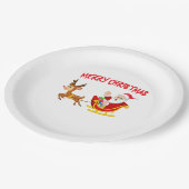 Weihnachtsfeiern Pappteller (Schrägansicht)