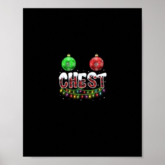 Weihnachtsfeiern passend Kastanien Poster (Vorne)