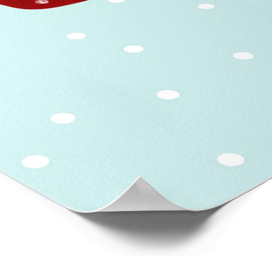 Weihnachtsfeiern - Rentiere, Bären und Kaninchen Poster (Ecke)