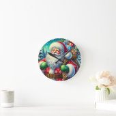 Weihnachtsfeiern Runde Wanduhr (Zuhause)