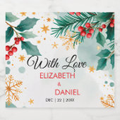 Weihnachtsfeiern Schaumweinetikett (Einzelnes Label)