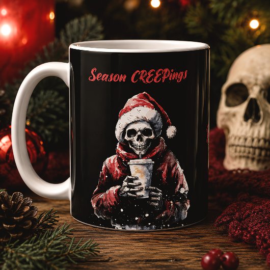 Weihnachtsfeiern Skelett Kaffeetasse