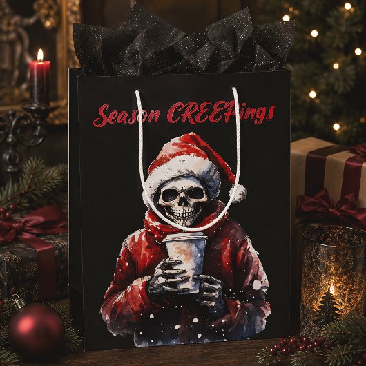Weihnachtsfeiern Skelett Mittlere Geschenktüte