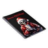 Weihnachtsfeiern Skelett Notizblock (Rechte Seite)