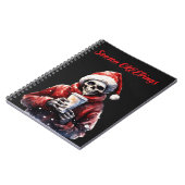 Weihnachtsfeiern Skelett Notizblock (Linke Seite)