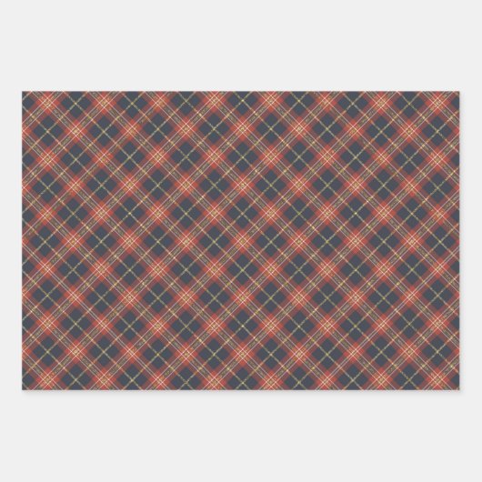 Weihnachtsfeiern & Sparkle Gold Trimm Geschenkpapier Set (Vorderseite 2)