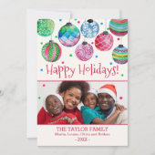 Weihnachtsfeiern Weihnachts-Foto Feiertagskarte (Vorderseite)