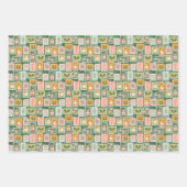 Weihnachtsfeiern, Weihnachtsfeiern und Briefmarke  Geschenkpapier Set (Vorderseite 3)