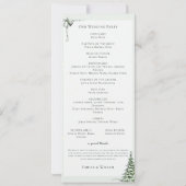 Weihnachtsfeierprogramm (Rückseite)