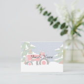 Weihnachtsfeiertafel Tractor Platzkarten (Stehend Vorderseite)