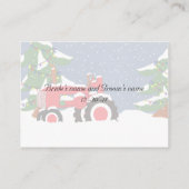 Weihnachtsfeiertafel Tractor Platzkarten (Rückseite)