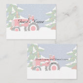 Weihnachtsfeiertafel Tractor Platzkarten (Vorne/Hinten)