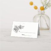 Weihnachtsfeiertag #1 Escort Card Platzkarte (Rückseite)