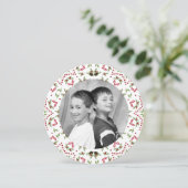 Weihnachtsfeiertag 1 Foto Botanische Pinienwälder Einladung (Stehend Vorderseite)