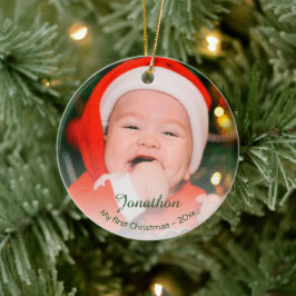 Weihnachtsfeiertag 2023 des Custom Baby's Keramik Ornament
