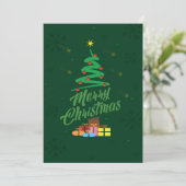 Weihnachtsfeiertag 2024 - Grüße Karte (Stehend Vorderseite)