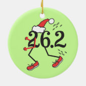 Weihnachtsfeiertag 26.2 © Funny Marathon Runner Keramikornament (Hinten)