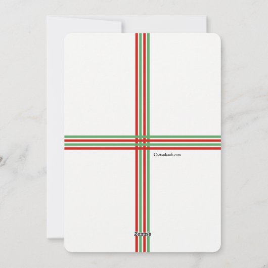 Weihnachtsfeiertag 4 Foto Feiertagskarte (Rückseite)