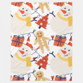 Weihnachtsfeiertag 60x80 Fleece Blanket (Vorderseite)