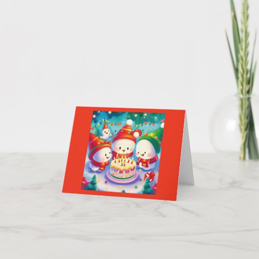 Weihnachtsfeiertag 6 karte (Vorderseite)