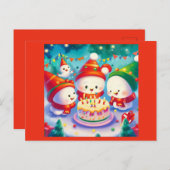 Weihnachtsfeiertag 6 postkarte (Vorne/Hinten)