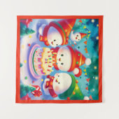 Weihnachtsfeiertag 6 wandteppich (Vorderseite (Horizontal))