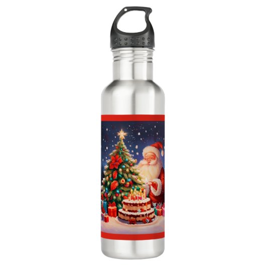 Weihnachtsfeiertag 9 edelstahlflasche (Vorderseite)