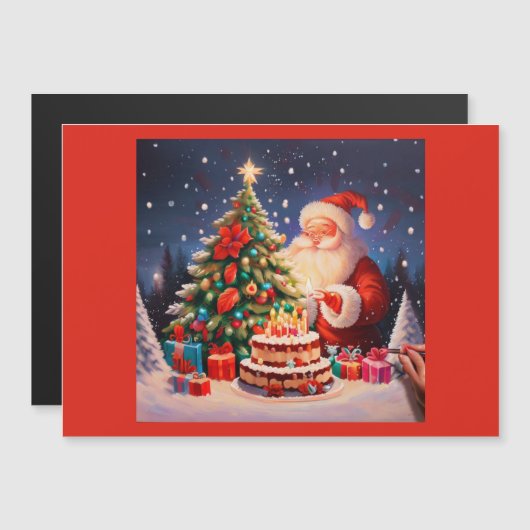 Weihnachtsfeiertag 9 magnetkarte (Vorne/Hinten)