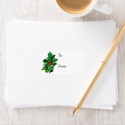 Weihnachtsfeiertag Adressaufkleber (Insitu)